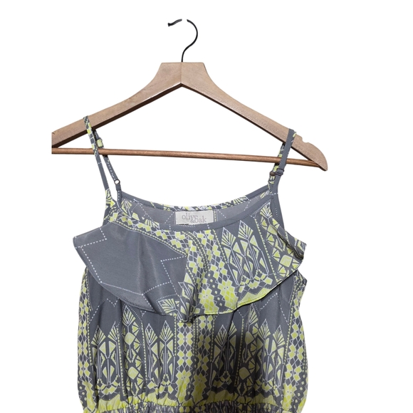 Olive & Oak Gray and Yellow Mini Dress - Picture 4 of 9